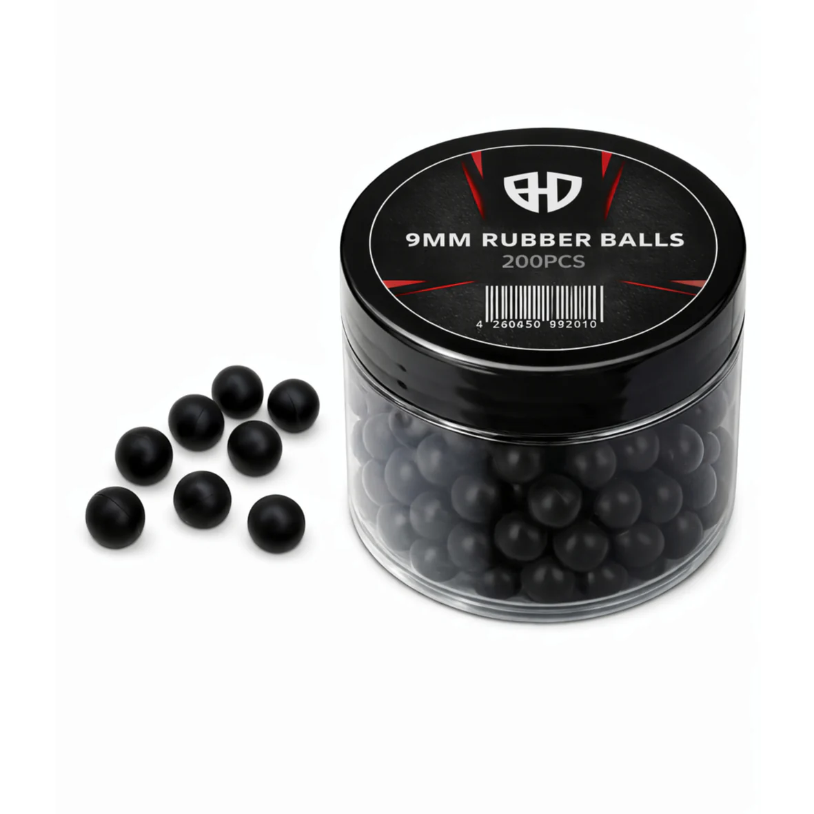 9mm Rubber Balls 0.6g for SixNeedler and Dartie (200 pcs)