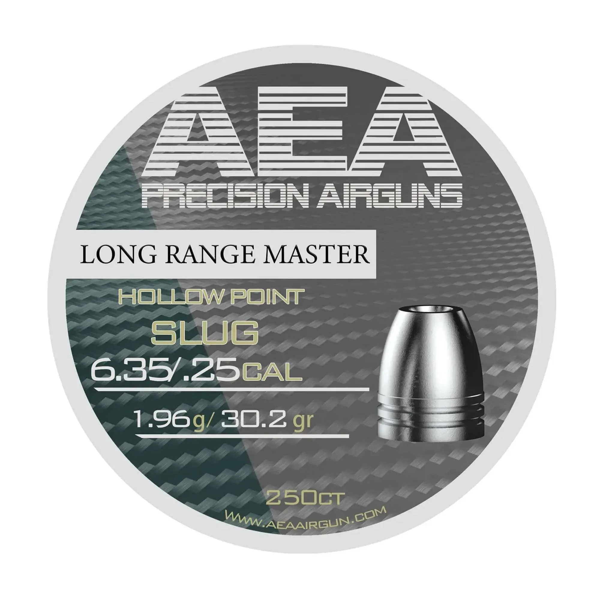 AEA Long Range Master Hollow Point Slugs 6.35mm/.25 30.2gr (250 pcs)