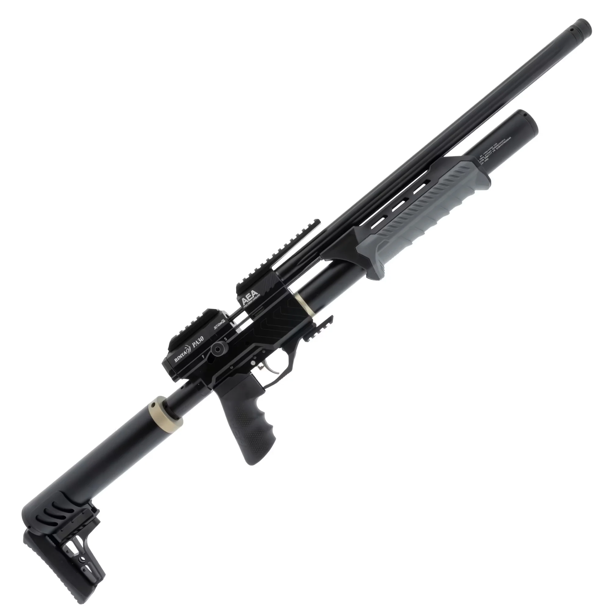 BinTac PA-Series 22" Pump Action PCP Air Rifle 7.62mm - <16 Joule