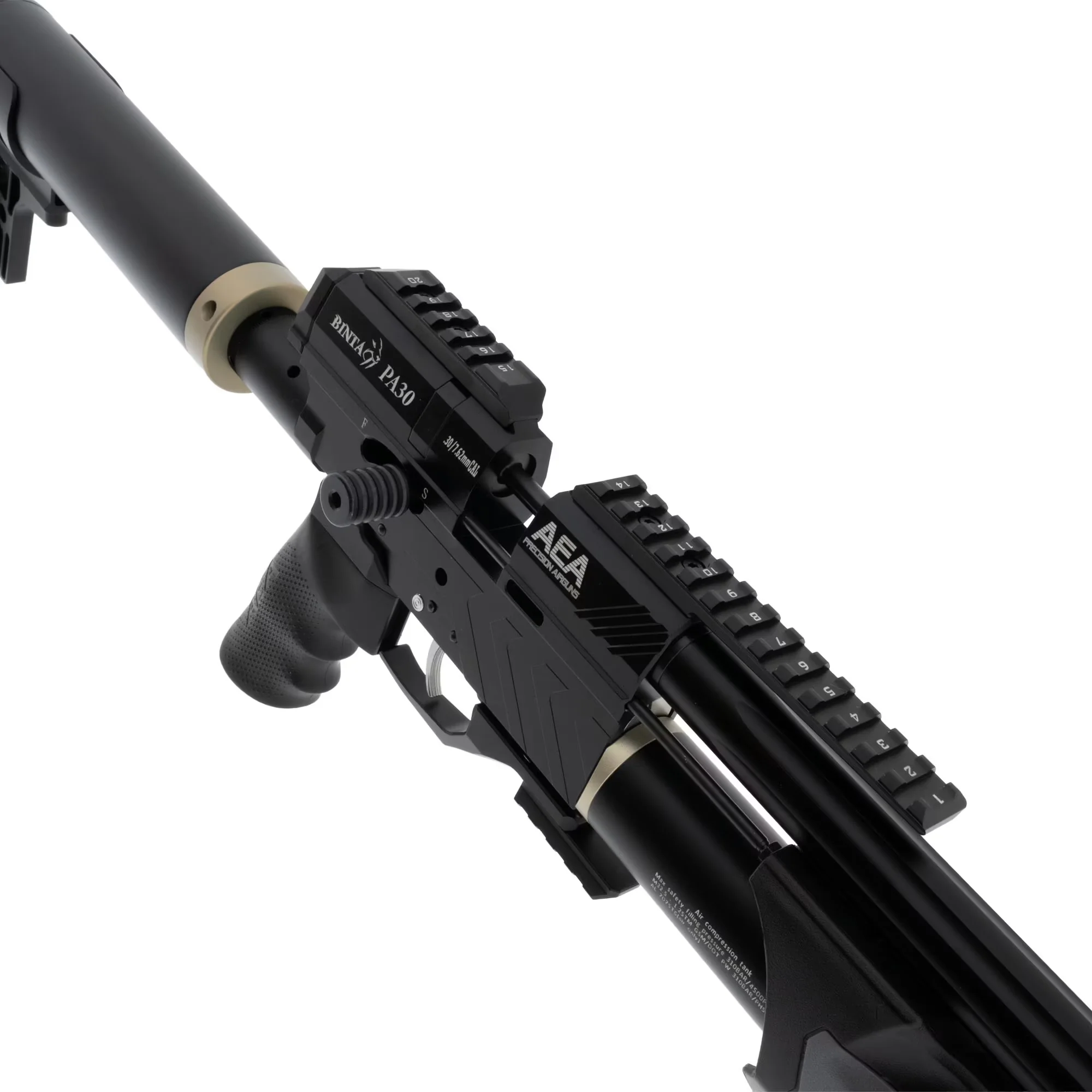 BinTac PA-Series 22" Pump Action PCP Air Rifle 7.62mm - <16 Joule - Image 4