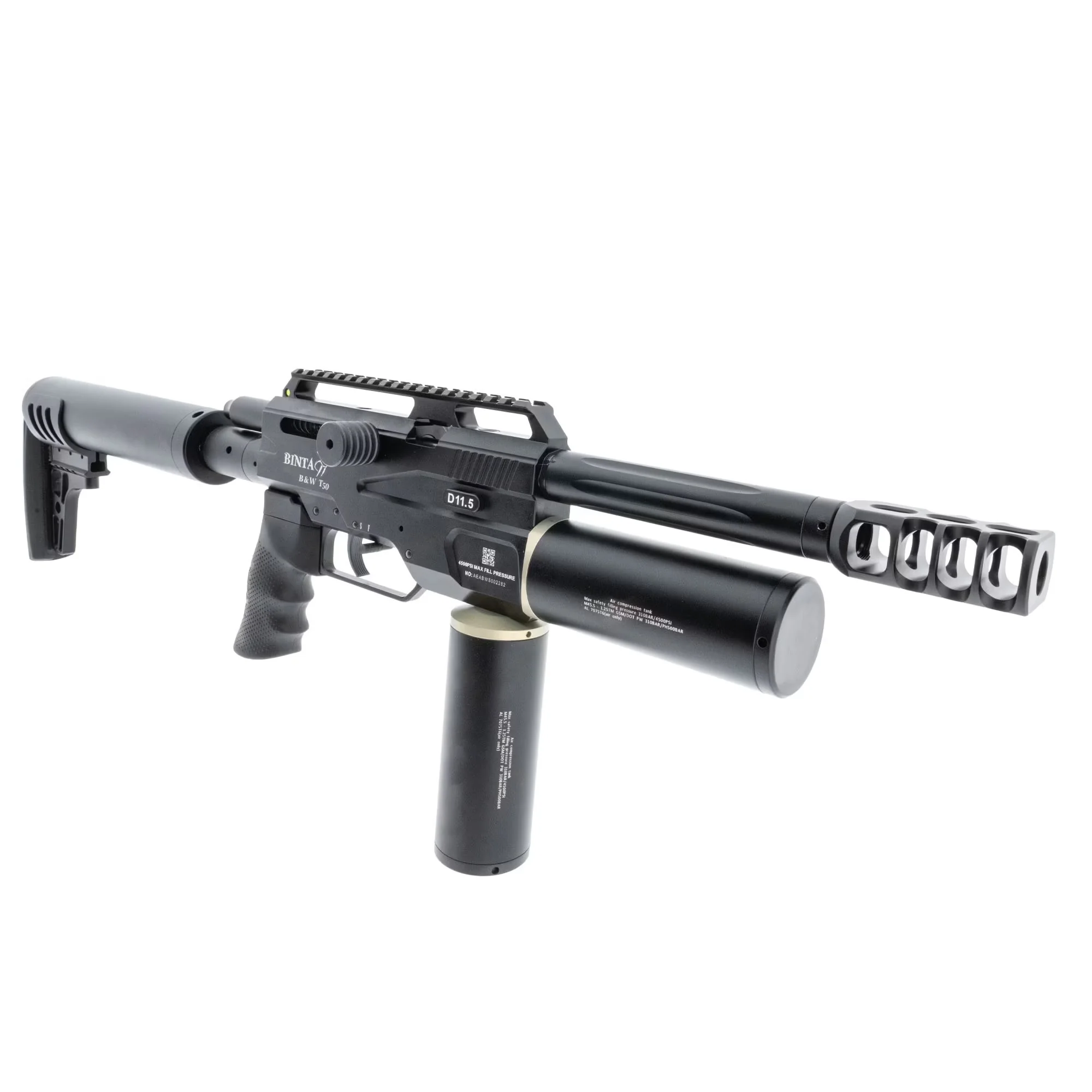BinTac T50 .50 Caliber Semi-Auto PCP Air Rifle - 16 Joule - Image 4