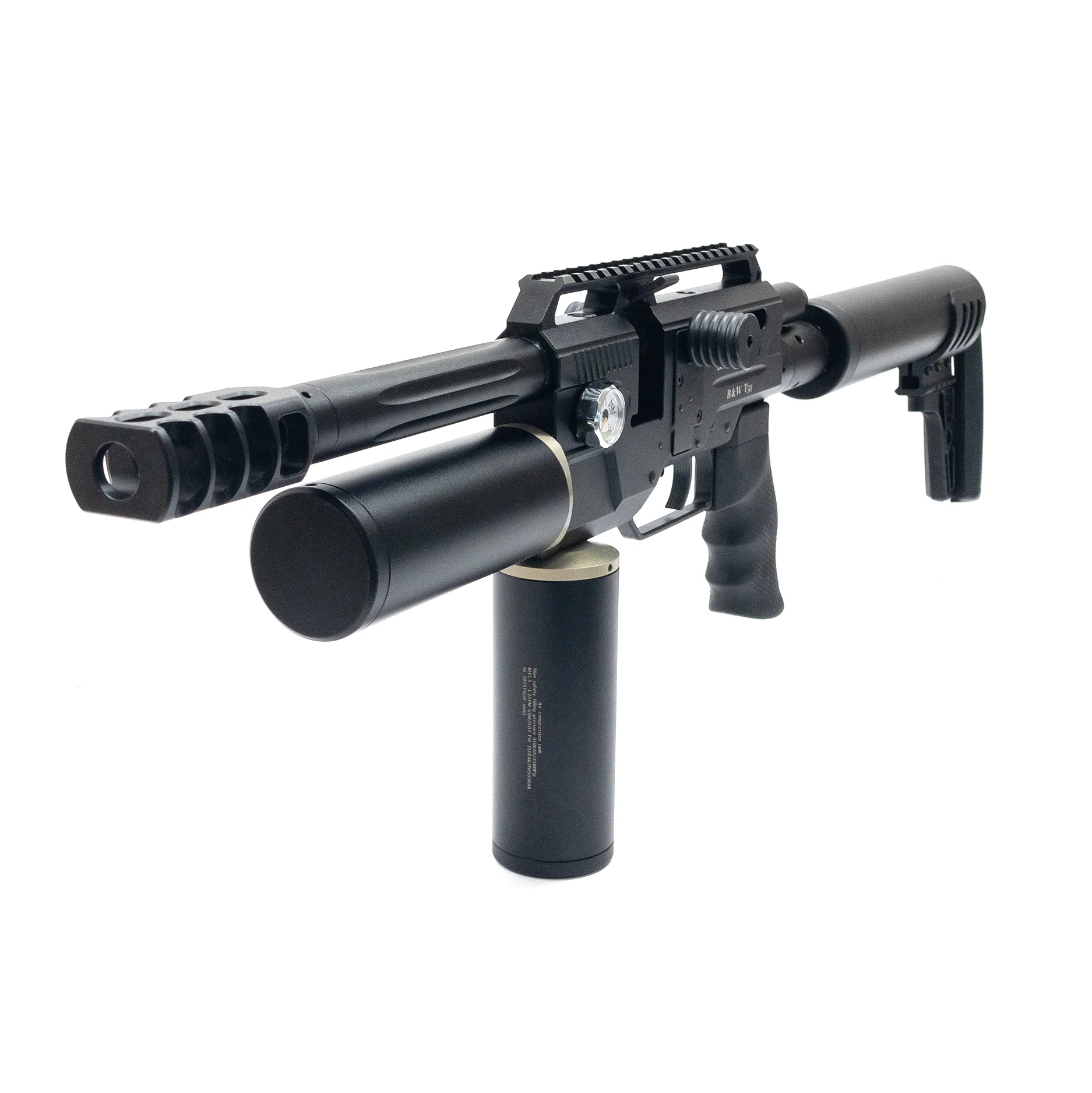 BinTac T50 Extreme .50 Caliber Semi-Auto Large Caliber PCP Air Rifle - Image 2