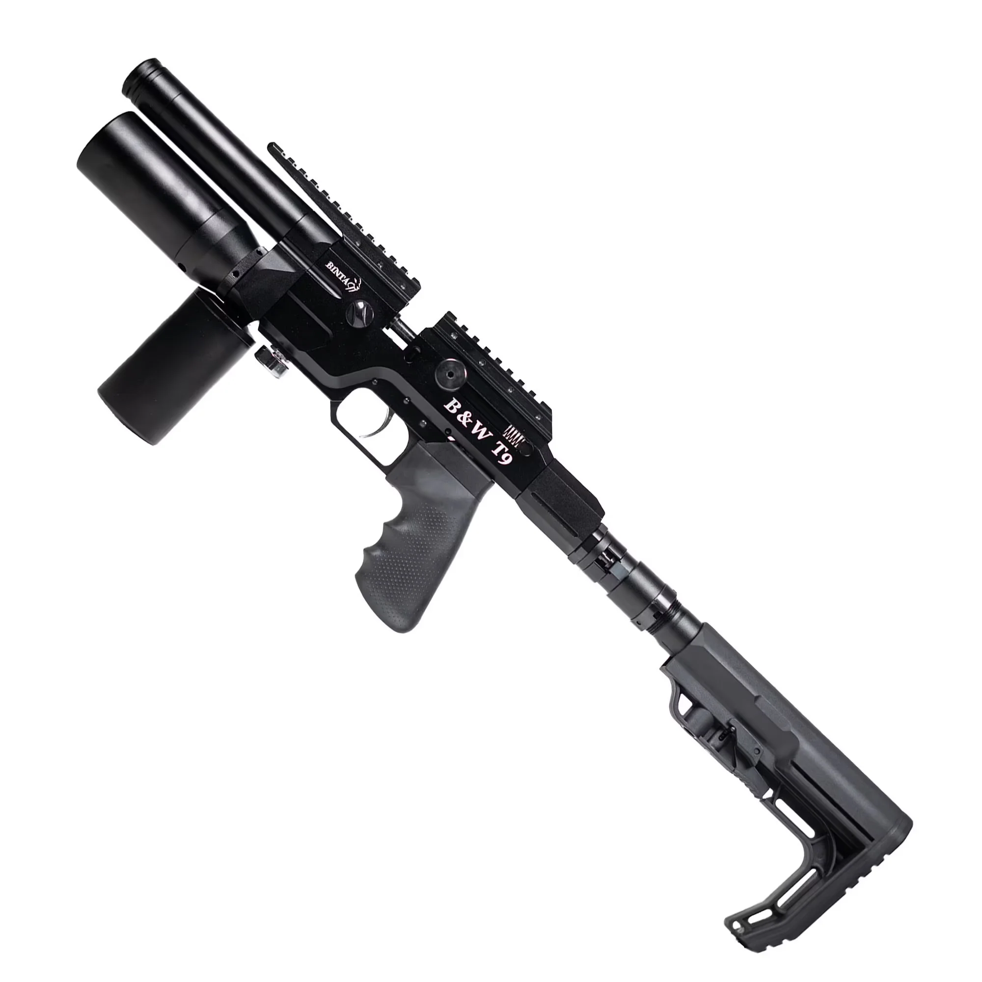 BinTac T9 Folded Stock PCP Air Rifle | 16 Joule | 9mm / .35 - Image 2