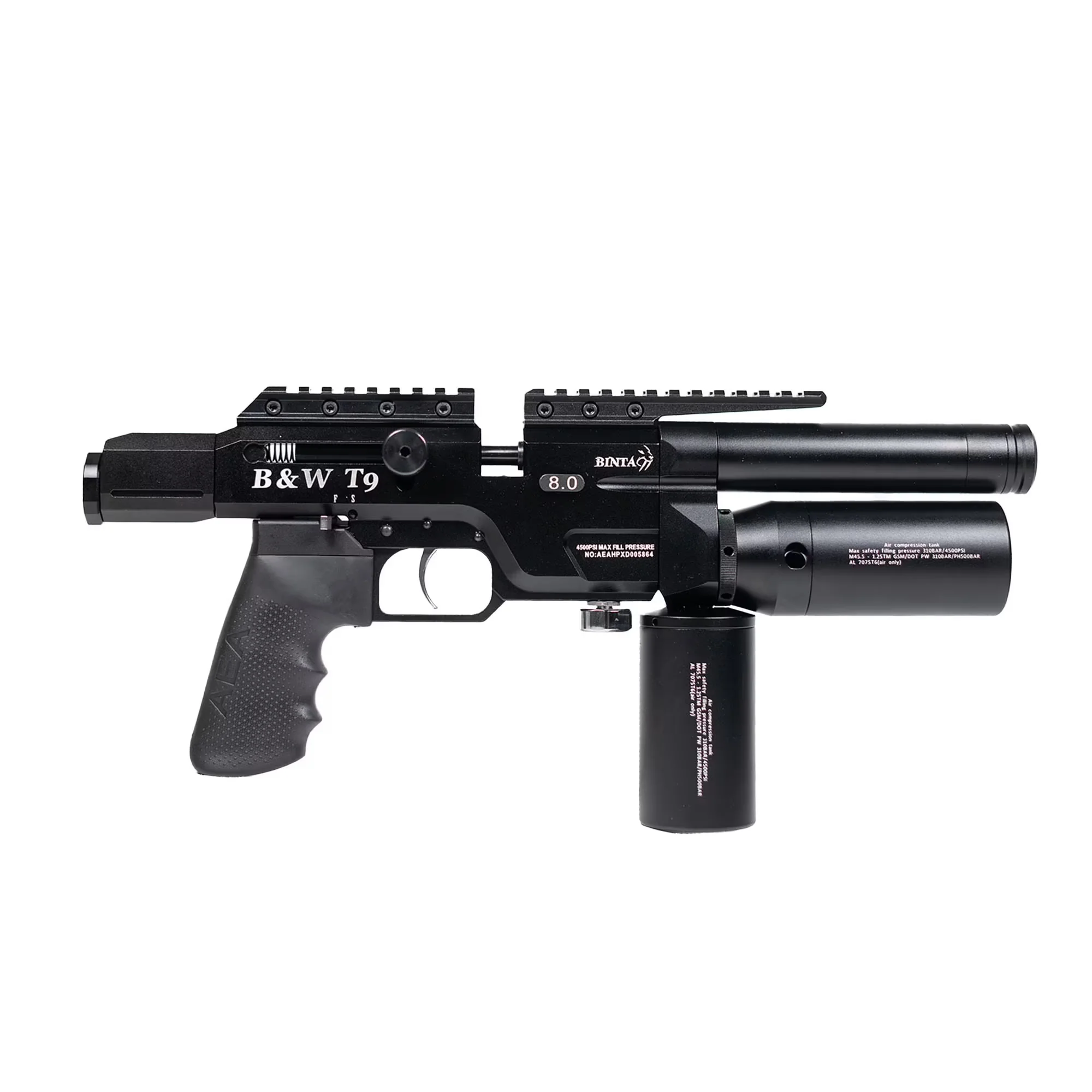 BinTac T9 Folded Stock PCP Air Rifle | 16 Joule | 9mm / .35 - Image 3