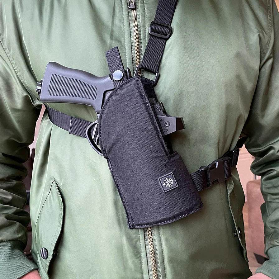Crossdraw Chest Holster for GoGun SixNeedler – Left & Right-Hand Options - Image 4