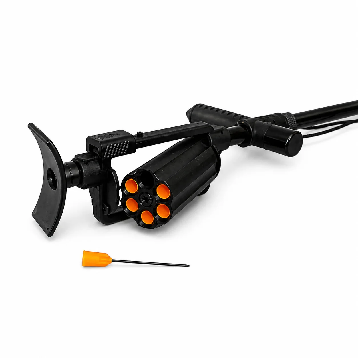 Dart Hiker Blowgun Walking Stick Set (.50 / 12.7mm) – 6-Shot Drum Magazine Aluminium - Image 4