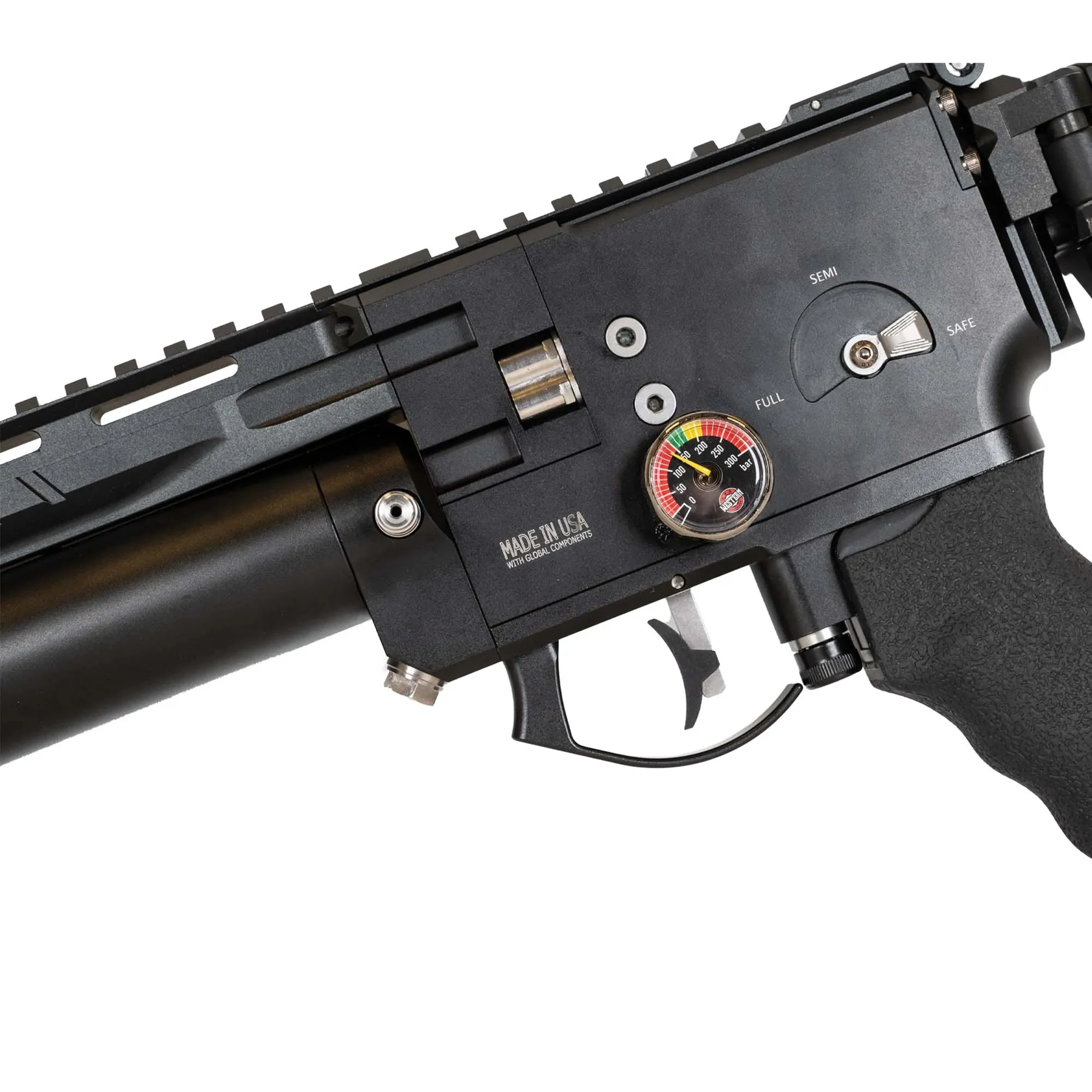 Western Airguns Mordax PCP Air Pistol 7.62mm (.30) – Semi & Full Auto Folding Stock - Image 5